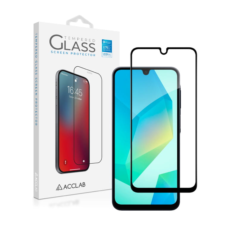Защитное стекло ACCLAB Full Glue для Samsung Galaxy A16 SM-A165 Black (1283126598821)