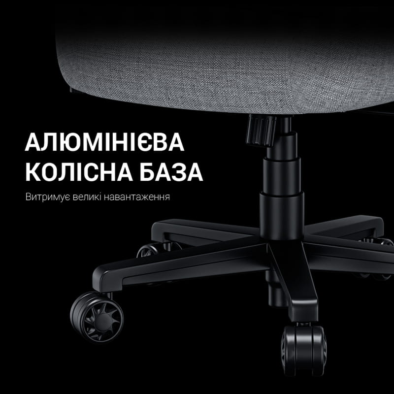 Крісло для геймерів Anda Seat Phantom 3 Pro Size L Fabric Grey (AD18YC-06-G-F)