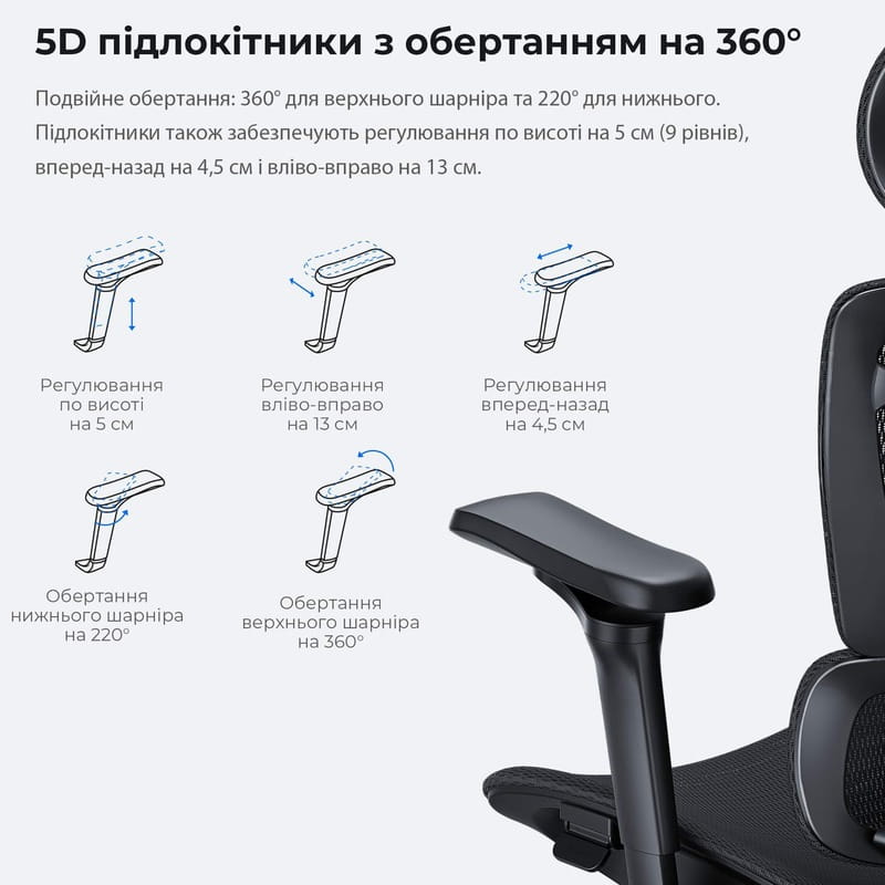 Крісло для геймерів Anda Seat X-Air Pro Size XL Mesh Gray Twilight (AD-WY-01-GGSP-G01)