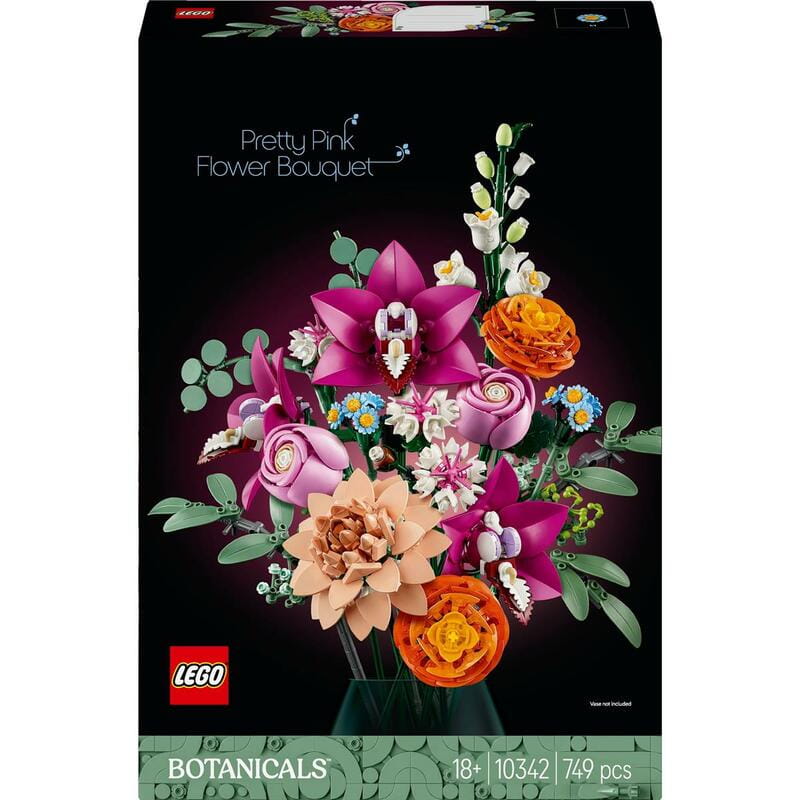 Конструктор LEGO Botanicals Милий рожевий букет квітів (10342)