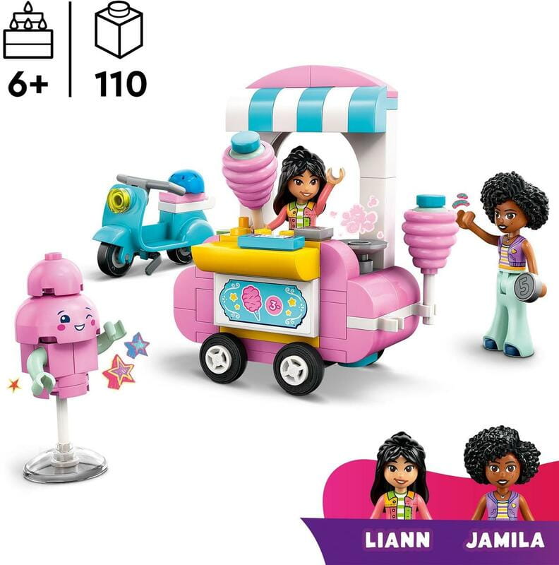 Конструктор LEGO Friends Ятка со сладкой ватой и скутер (42643)