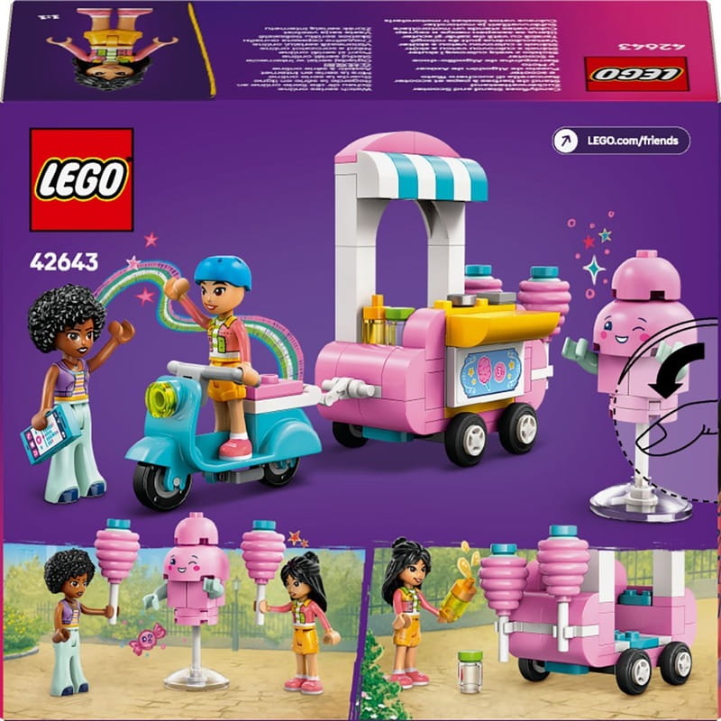 Конструктор LEGO Friends Ятка со сладкой ватой и скутер (42643)