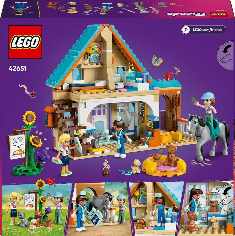 Конструктор LEGO Friends Ветеринарна клініка для коней і домашніх улюбленців (42651)