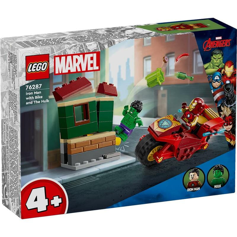 Конструктор LEGO Marvel Железный Человек на мотоцикле и Галк (76287)