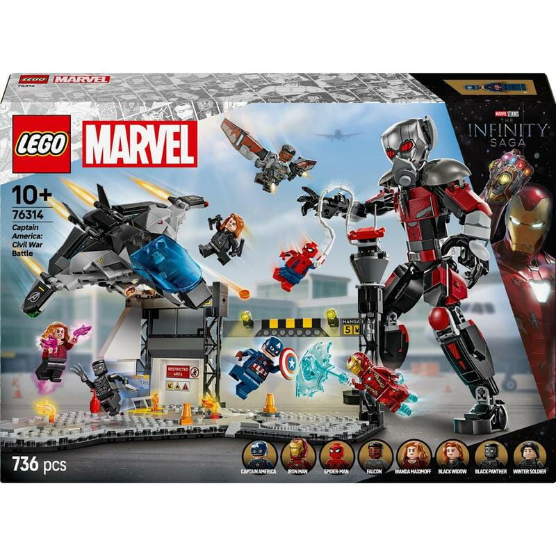 Конструктор LEGO Super Heroes Перший месник: Протистояння Пригодницька битва (76314)