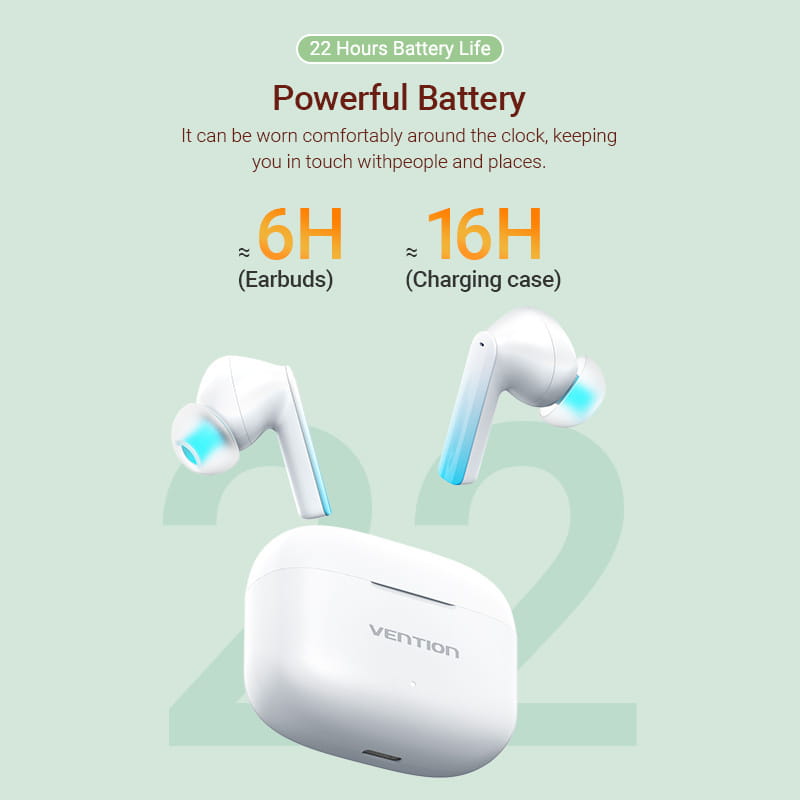 Bluetooth-гарнитура Vention Elf Earbuds E04 White (NBIW0)