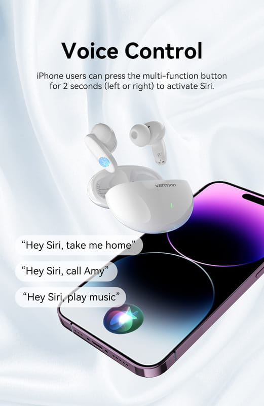 Bluetooth-гарнитура Vention Elf Earbuds E01 White (NBFW0)