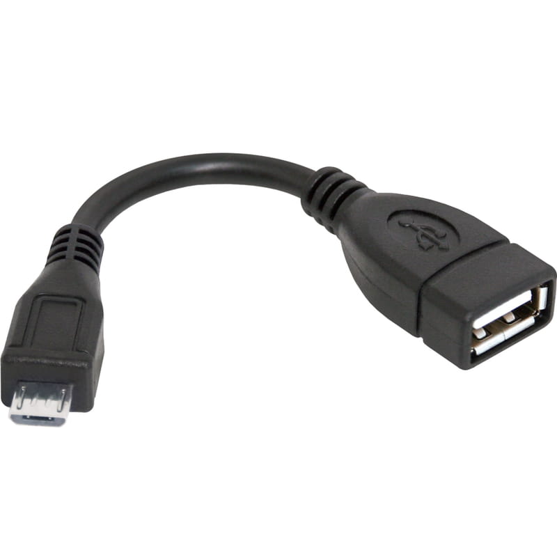 Перехідник Defender OTG microUSB-USB, 0.08 м, Black (87300)