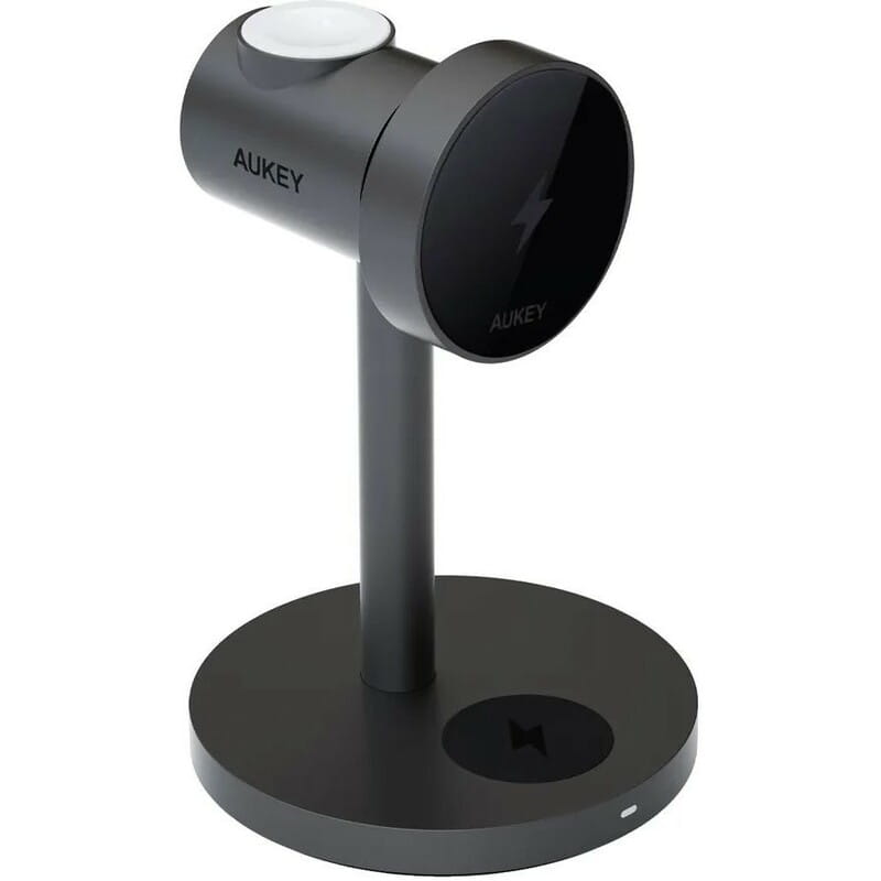Беспроводное зарядное устройство Aukey MagFusion 3-in-1 15W Black (LC-MC311)