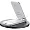 Фото - Беспроводное зарядное устройство Maxco Wireless Charger 3-in-1 15W Grey (MW08) | click.ua