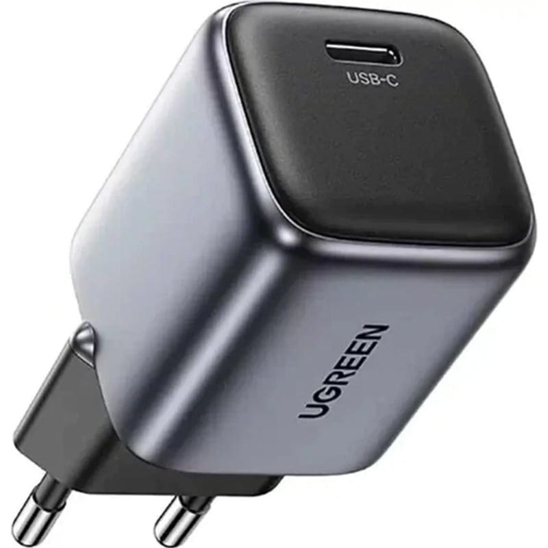 Зарядное устройство Ugreen CD319 GaN 30W Gray + кабель Type-C 1 м (25257)