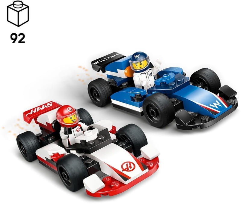 Конструктор LEGO City Автомобілі для перегонів F1 команд Williams Racing та Haas F1 (60464)