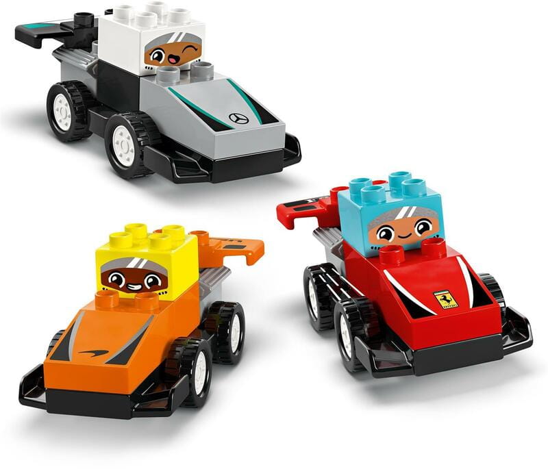 Конструктор LEGO Duplo Town Автомобили для гонок и пилоты команд Формулы-1 (10445)