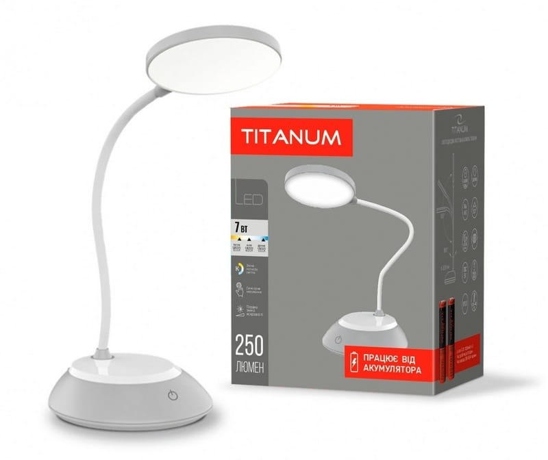 Настольная лампа Titanum 7W Gray (TLTF-022G)