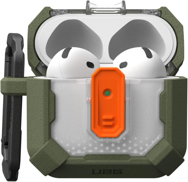 Чохол для навушників Urban Armor Gear Plasma для Apple AirPods (Gen 4, 2024) Olive Drab (104129117272)