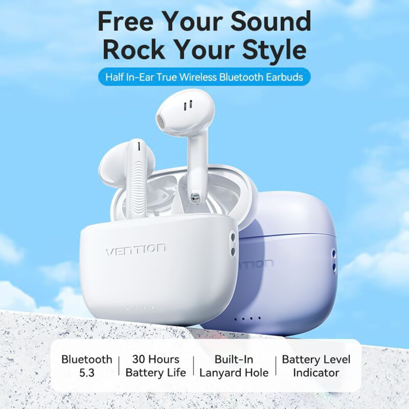 Bluetooth-гарнитура Vention Elf Earbuds E03 Pink Sand (NBHP0)