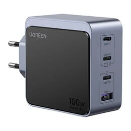 Купить Зарядное устройство Ugreen Nexode X553 100W GaN (3хUSB-C+USB-A) Gray (35043) Зарядное устройство Ugreen Nexode X553 100W GaN (3хUSB-C+USB-A) Gray (35043)