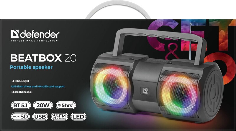 Акустична система Defender Beatbox 20 Black (65420)