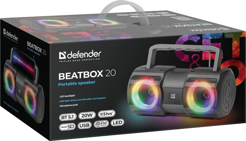 Акустична система Defender Beatbox 20 Black (65420)