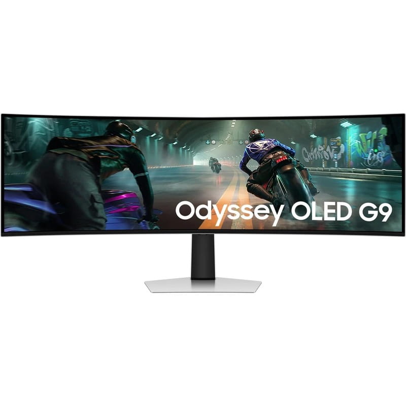 Монiтор Samsung 48.7" Odyssey G9 49DG910 (LS49DG910SIXCI) OLED Silver Curved 144Hz