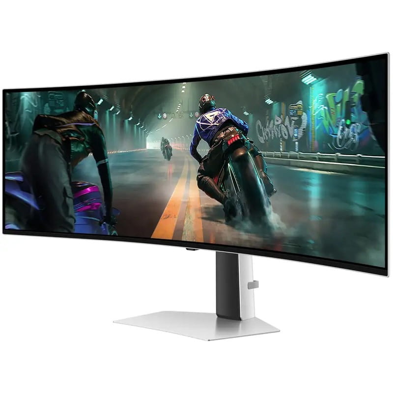 Монiтор Samsung 48.7" Odyssey G9 49DG910 (LS49DG910SIXCI) OLED Silver Curved 144Hz