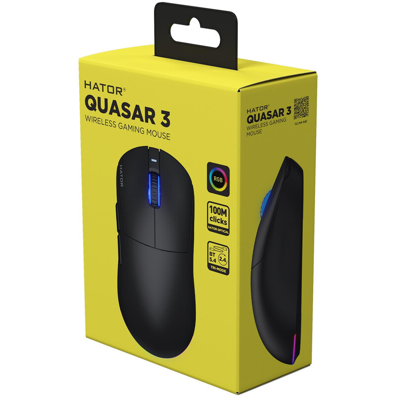 Миша бездротова Hator Quasar 3 Wireless Black (HTM730)