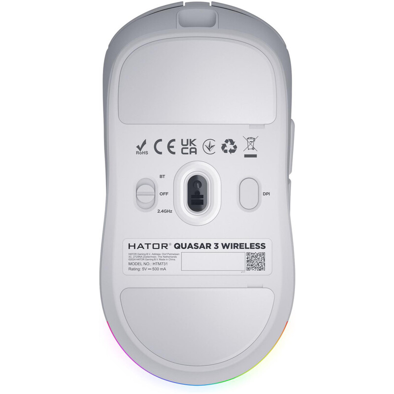 Миша бездротова Hator Quasar 3 Wireless White (HTM731)