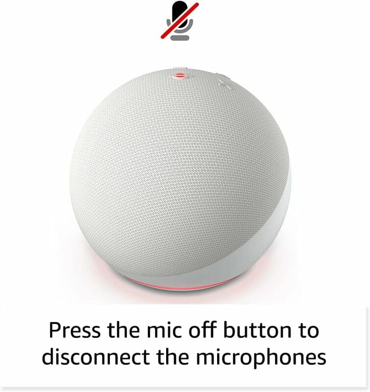 Акустическая система Amazon Echo Dot (5th Gen) Smart Speaker with Alexa Glacier White_JP