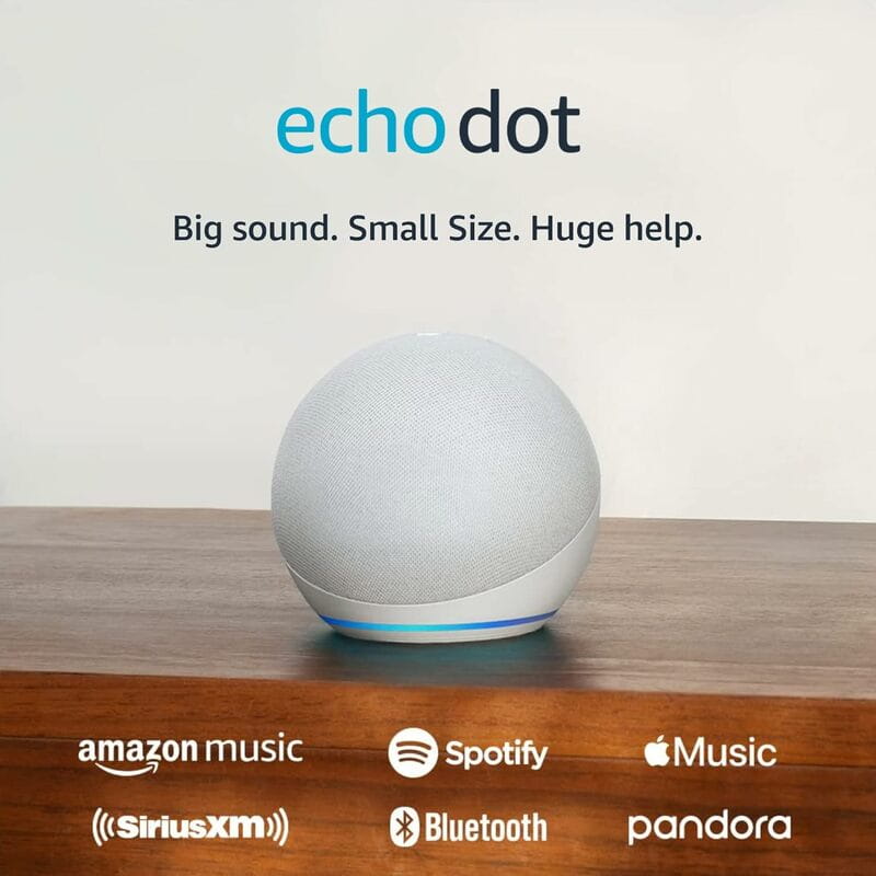 Акустическая система Amazon Echo Dot (5th Gen) Smart Speaker with Alexa Glacier White_JP