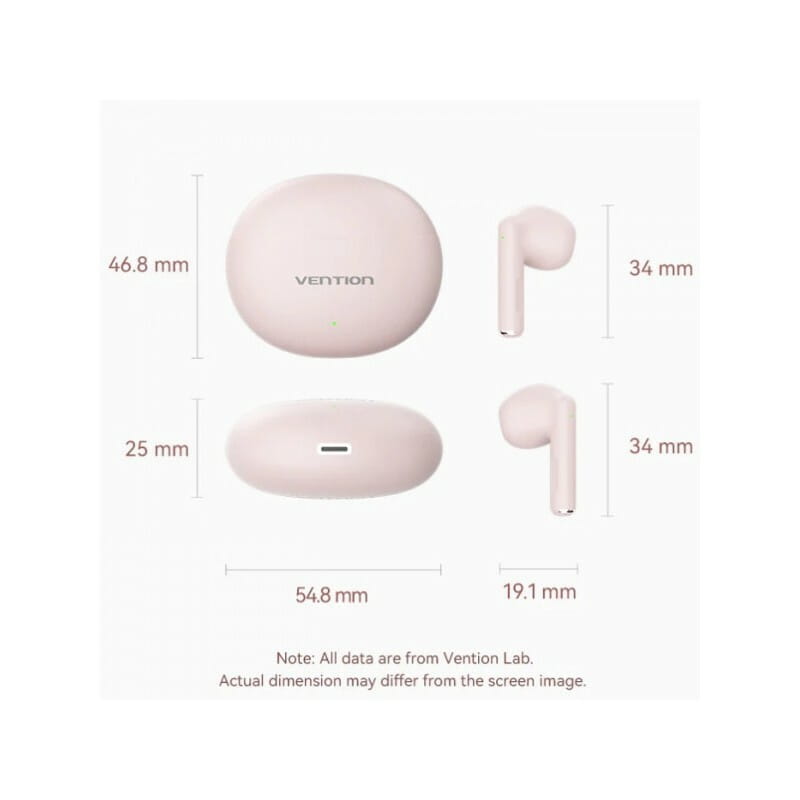 Bluetooth-гарнитура Vention Elf Earbuds E06 Pink (NBKP0)