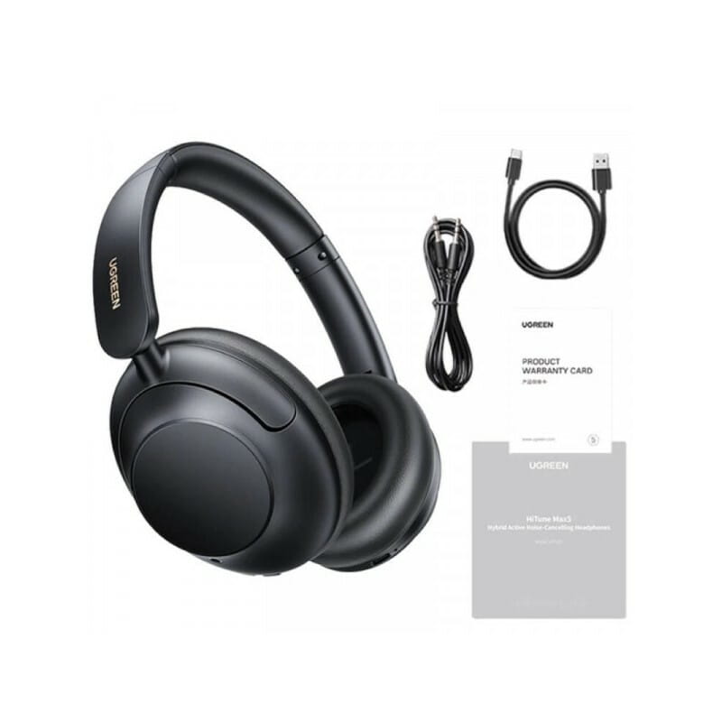 Bluetooth-гарнітура Ugreen HP202 HiTune Max5 Hybrid ANC Black (25255)