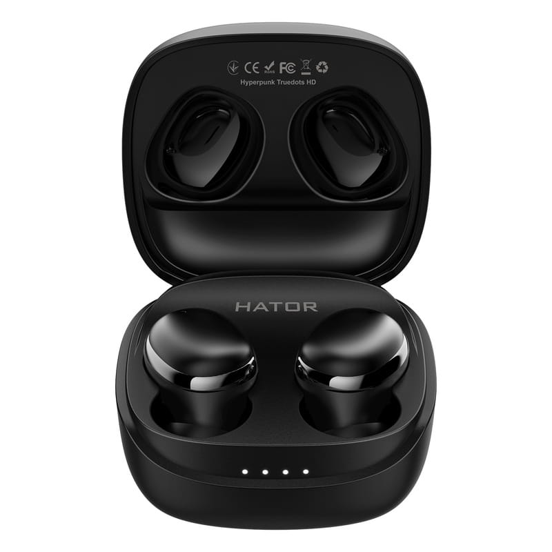 Bluetooth-гарнитура Hator Hyреrpunk Truedots HD SyncHUB Black (HTA411)