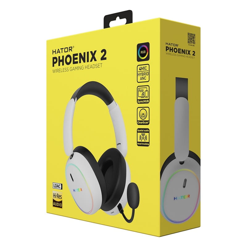 Гарнитура Hator Phoenix 2 Wireless White (ESH41)
