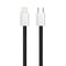 Фото - Кабель ColorWay USB Type-C - Lightning (M/M), (braided cotton) (PD Fast Charging 27W), 2 м, Black (CW-CBPDCL068-BK) | click.ua