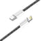 Фото - Кабель ColorWay USB Type-C - Lightning (M/M), (braided cotton) (PD Fast Charging 27W), 2 м, Black (CW-CBPDCL068-BK) | click.ua