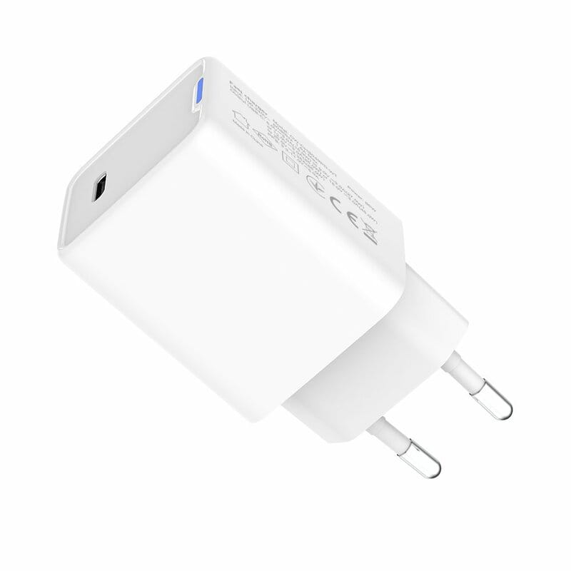 Сетевое зарядное устройство ColorWay GaN Mini 65W PD Port PPS USB-C White (CW-CHS049PD-WT)
