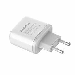 Сетевое зарядное устройство ColorWay Power Delivery Port PPS USB (Type-C PD + Type-C PD) (40W) White (CW-CHS048PD-WT)