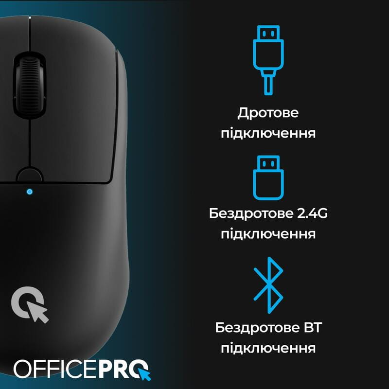 Мышь беспроводная OfficePro M307B Black