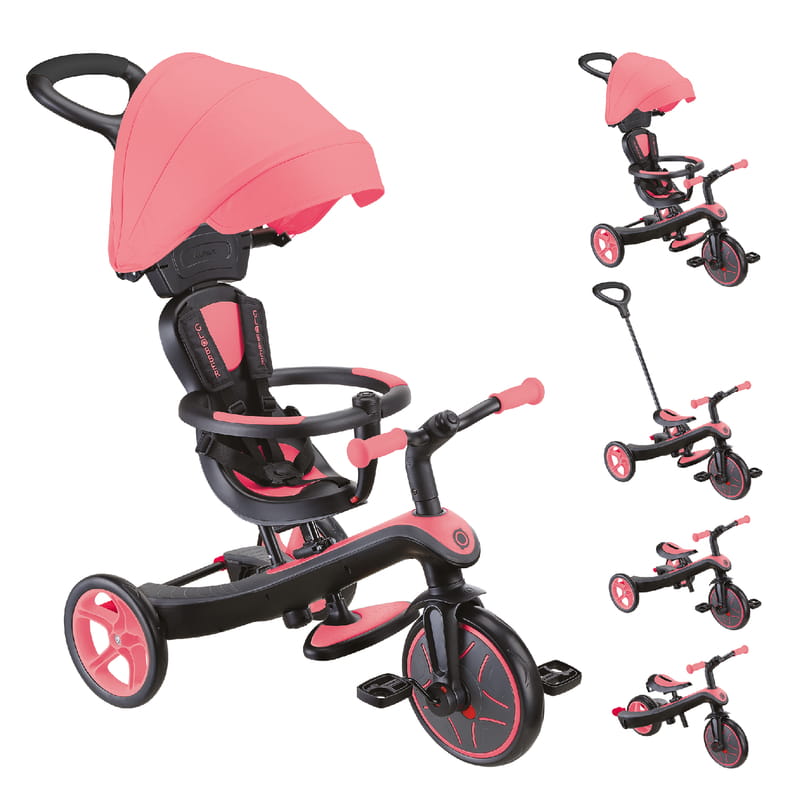 Велосипед триколісний Globber Explorer Trike 4в1 Pink (634-110)
