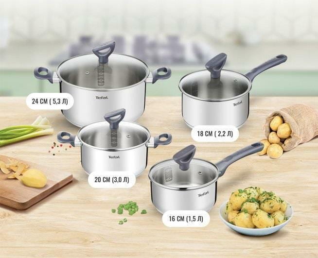 Набор посуды Tefal Daily Cook (G712S855)