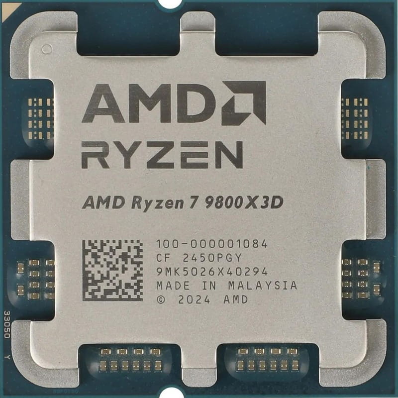 Процессор AMD Ryzen 7 9800X3D (4.7GHz 96MB 120W AM5) Tray (100-000001084)