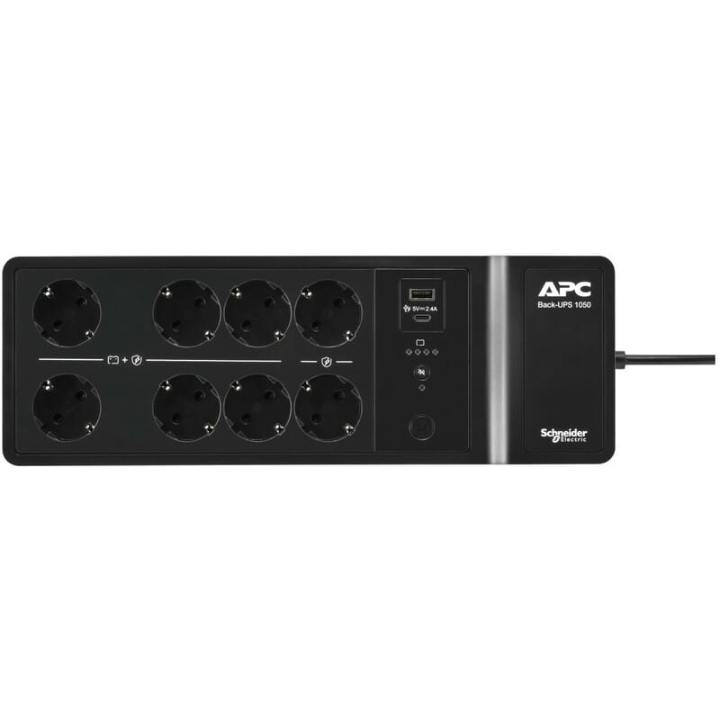 Джерело безперебійного живлення APC Back-UPS 1050VA/600W USB, 6+2 Schuko (BE1050G2-GR)