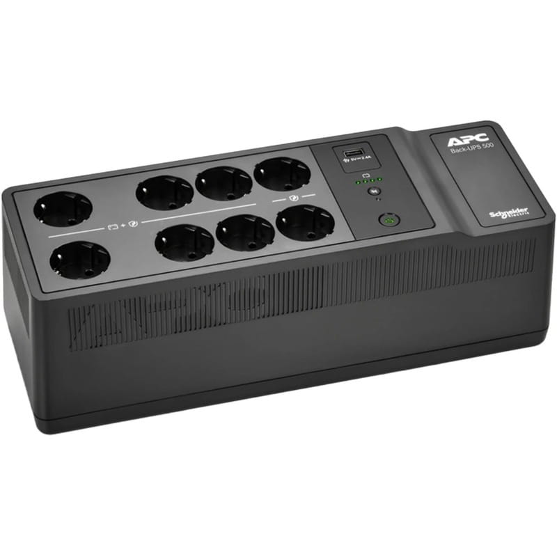 Джерело безперебійного живлення APC Back-UPS 500VA/300W USB, 6+2 Schuko (BE500G2-GR)