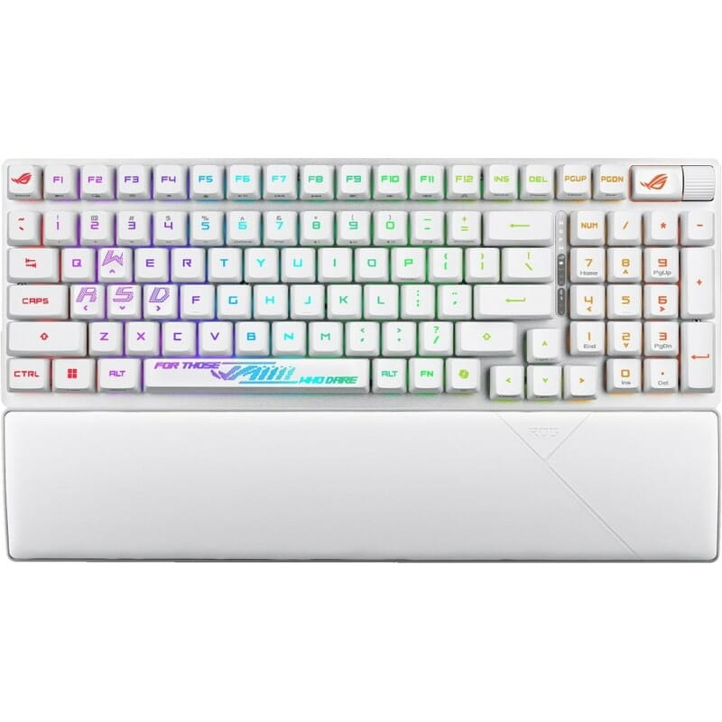 Клавіатура бездротова Asus ROG Strix Scope II RGB WL BT White (90MP03S0-BKUA30)