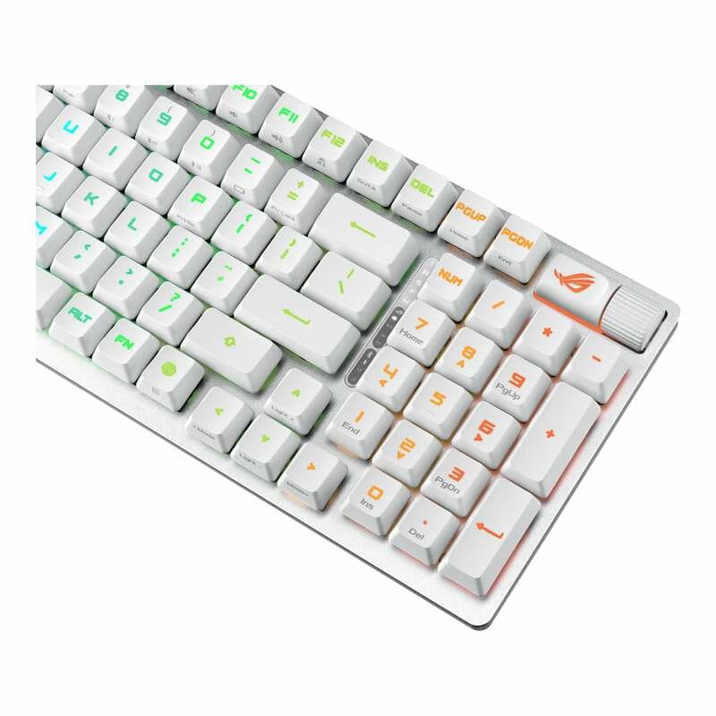 Клавіатура бездротова Asus ROG Strix Scope II RGB WL BT White (90MP03S0-BKUA30)