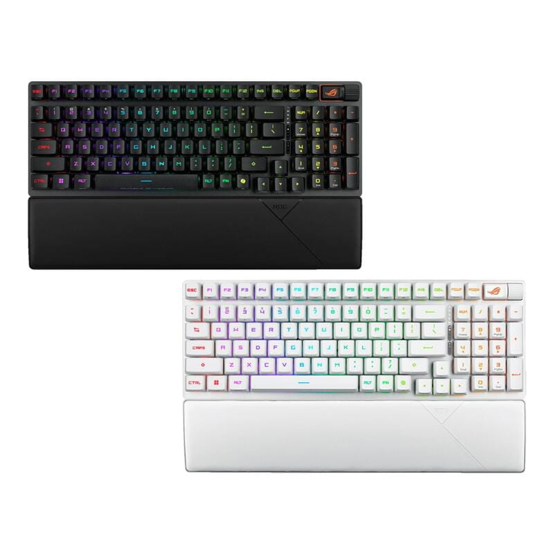 Клавіатура бездротова Asus ROG Strix Scope II RGB WL BT White (90MP03S0-BKUA30)