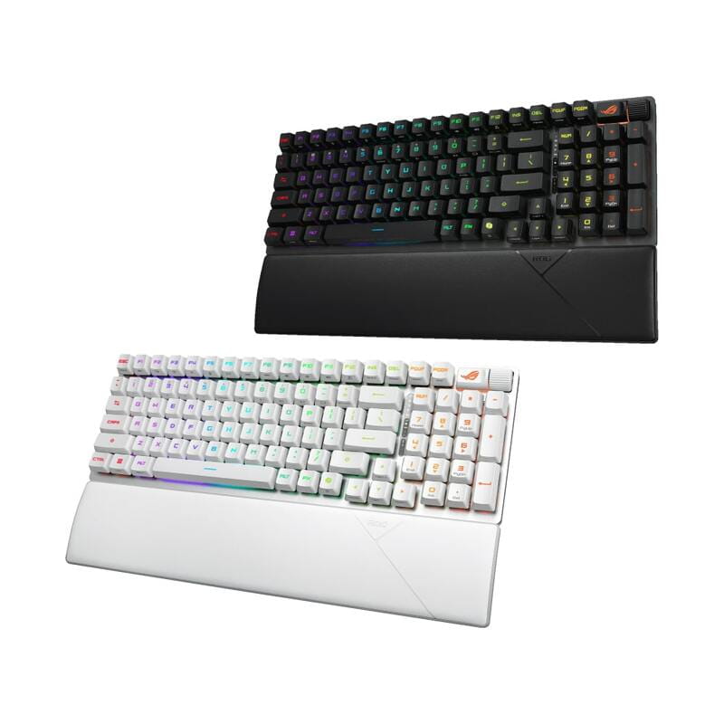 Клавіатура бездротова Asus ROG Strix Scope II RGB WL BT White (90MP03S0-BKUA30)