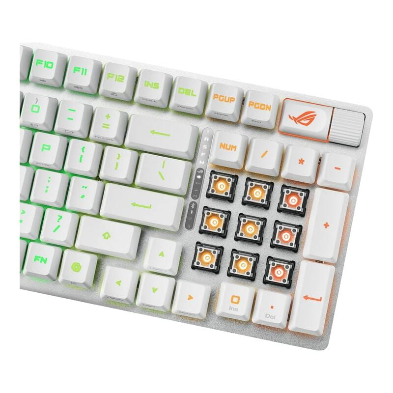 Клавіатура бездротова Asus ROG Strix Scope II RGB WL BT White (90MP03S0-BKUA30)