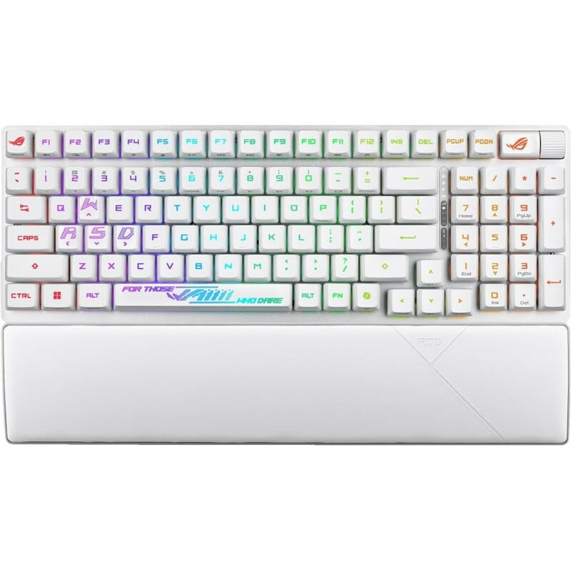 Клавиатура беспроводная Asus ROG Strix Scope II RGB WL BT White (90MP03S0-BKUA30)