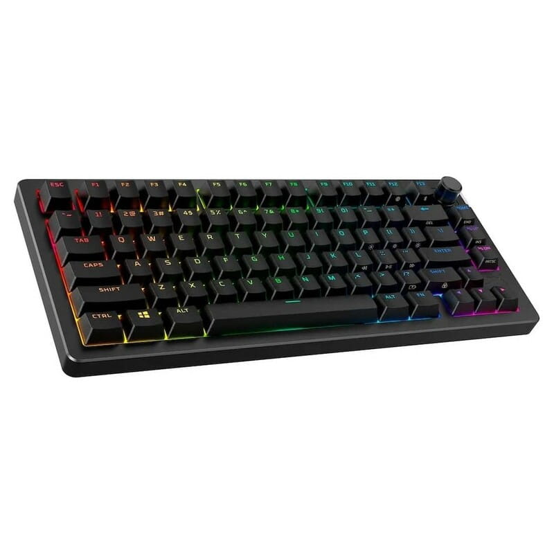 Клавиатура беспроводная HyperX Alloy Rise 75 Red RGB UA Black (91Y91AA)